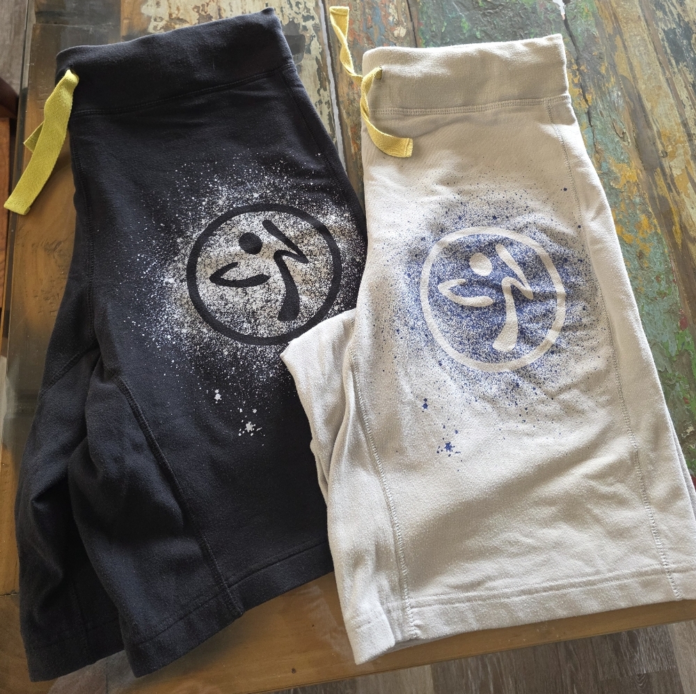 Lot of 2 Zumba shorts, GUC, size small/medium, will not split